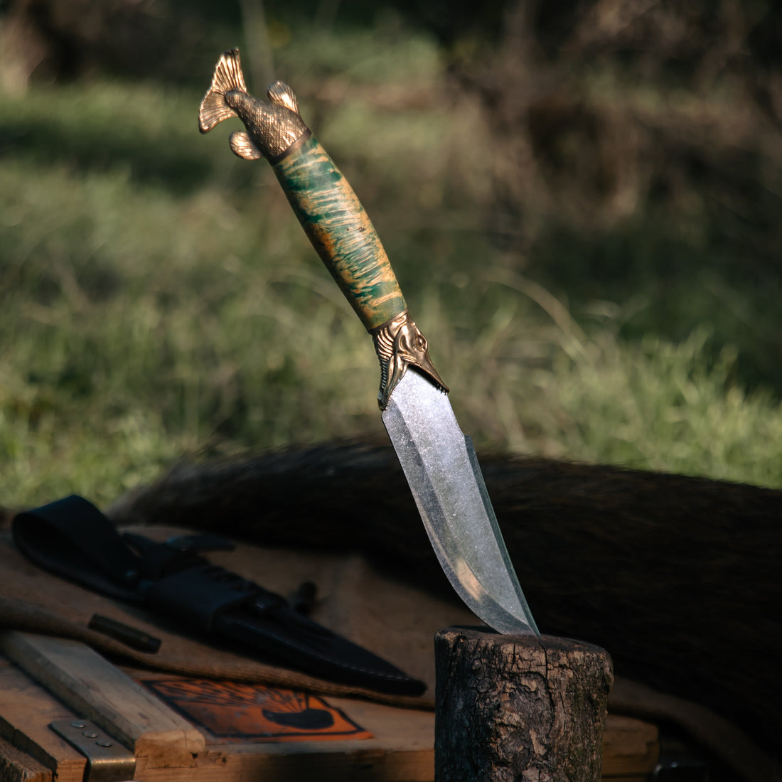 Groomsmen gift set of handmade engraved knives from Monterro
