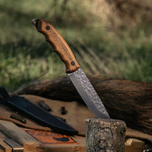 Mountain Heart Handcrafted Utility Knife with Walnut Handle