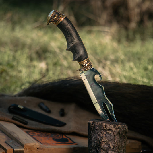 Fisherman 3-in-1 Utility Knife with Bronze Details