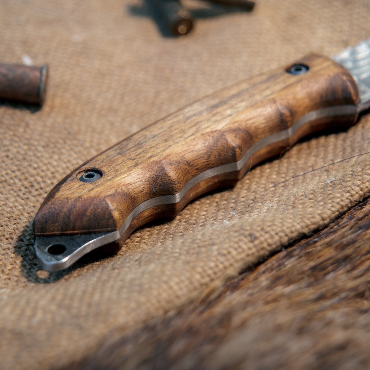 Gift Box 07 Handmade Utility Knife in Premium Wooden Gift Box