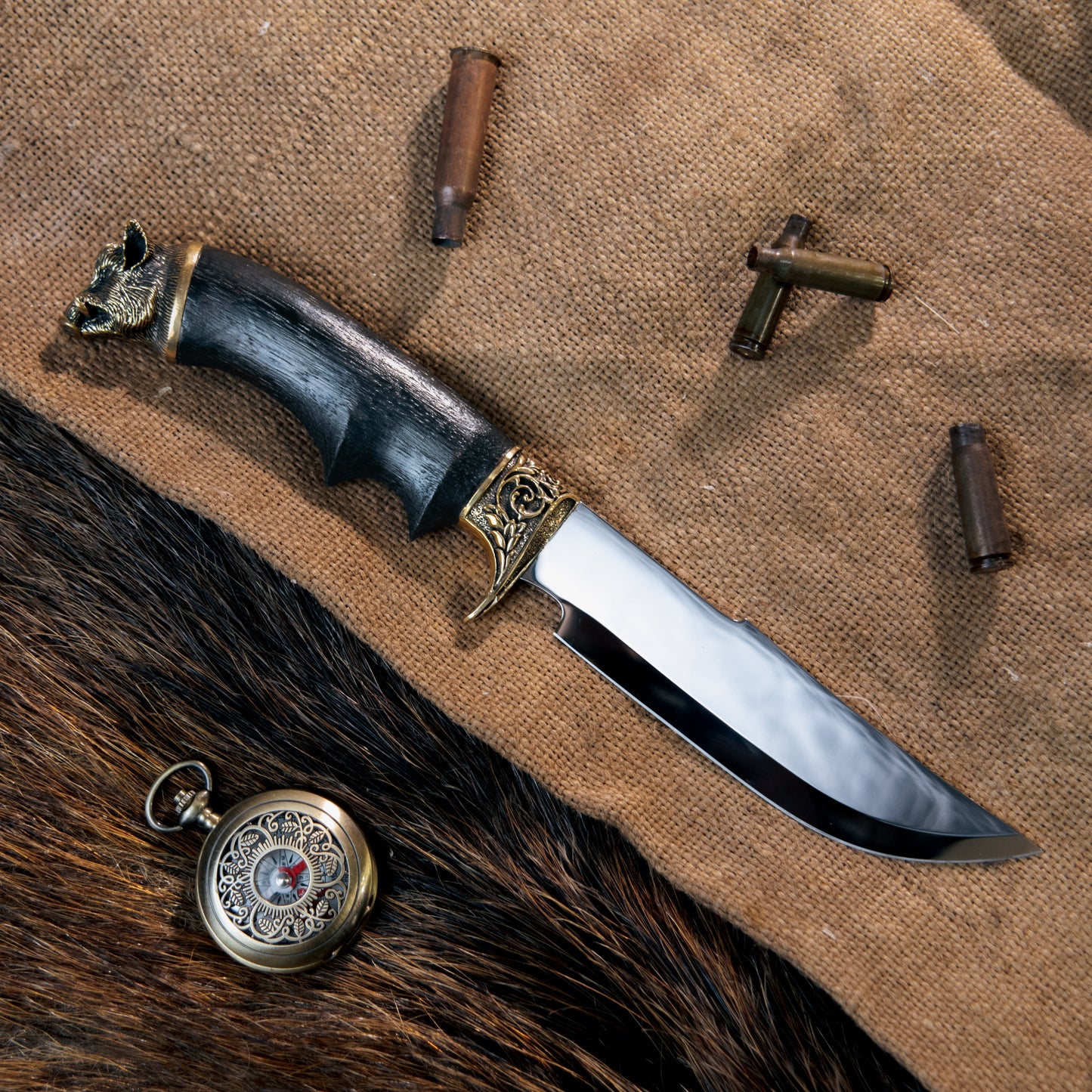 "Traveller mirror" Knife