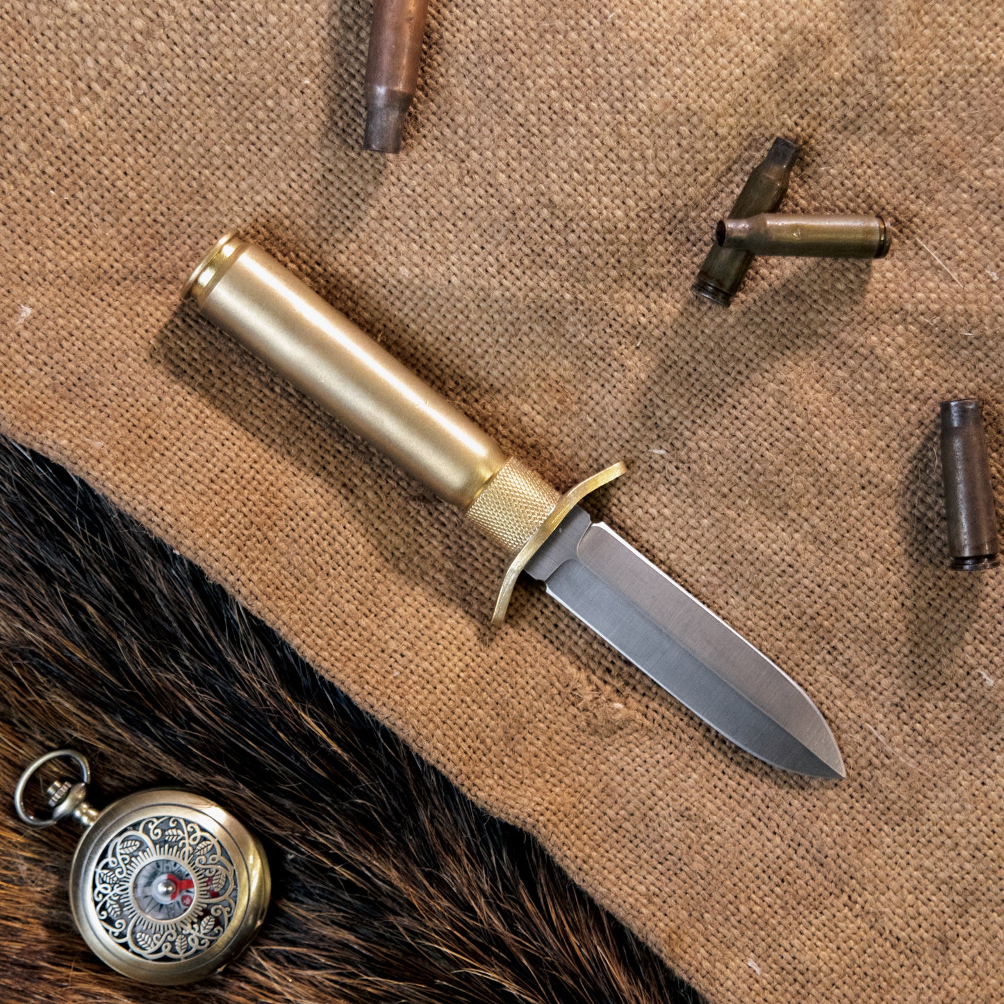 "Shell casing" Knife