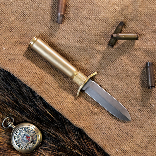 "Shell casing" Knife