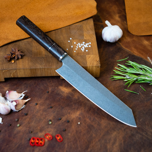 "Santoku L" Handmade Kitchen Chef Knife