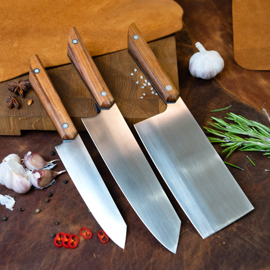“Trio” Handmade Kitchen Knife Set