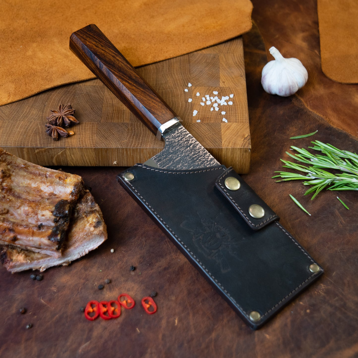 "Shinobi" Handmade Cleaver Knife