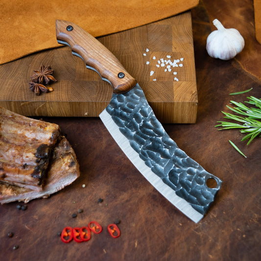 "Crescent 2" Handmade Cleaver Knife