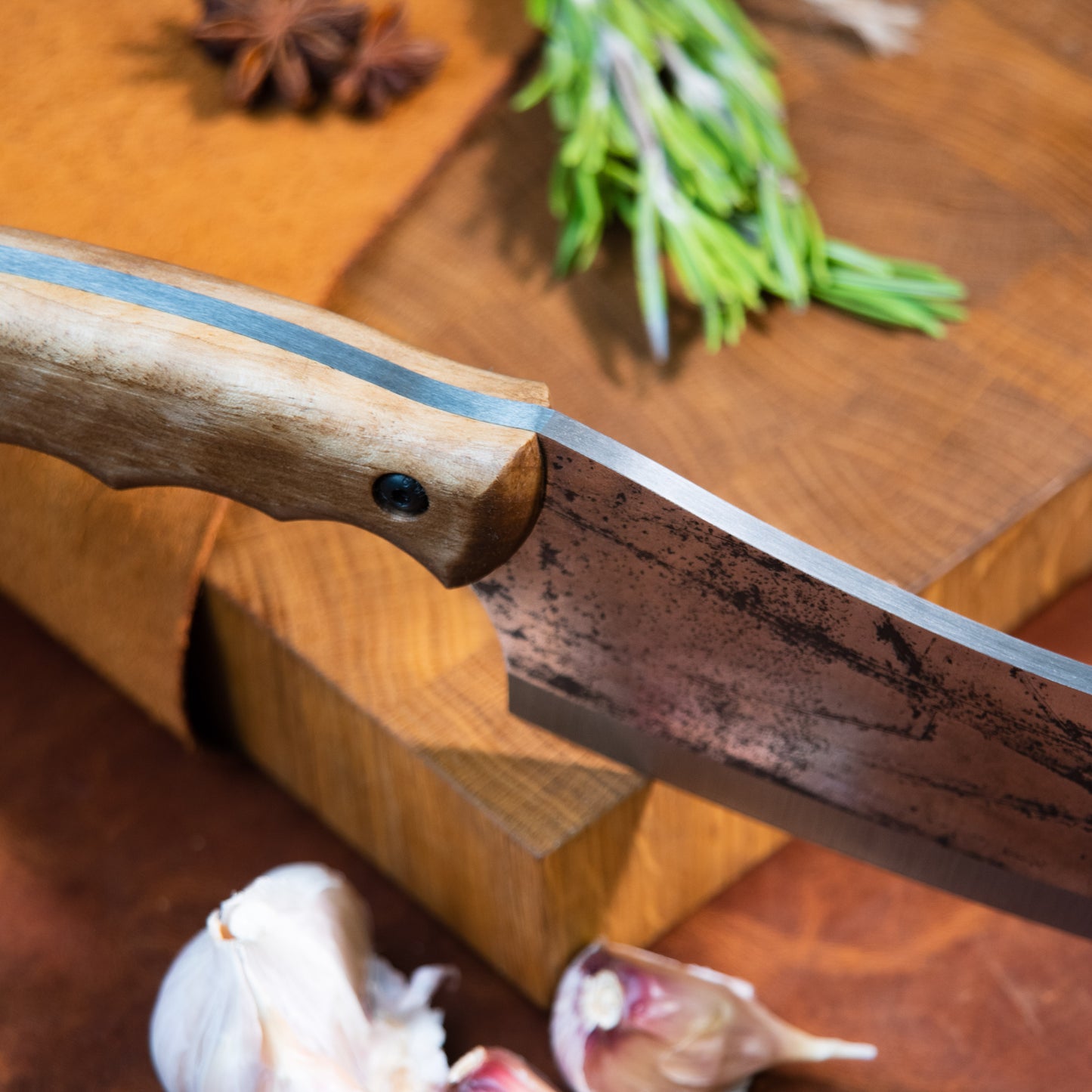 "Crescent" Handmade Cleaver Knife