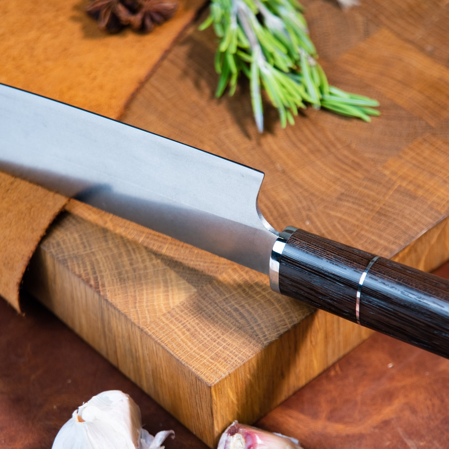 "Santoku L" Handmade Kitchen Chef Knife