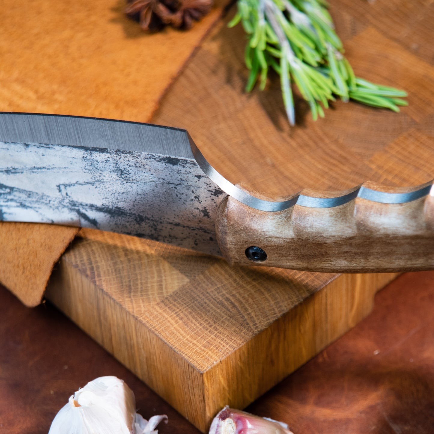 "Crescent" Handmade Cleaver Knife