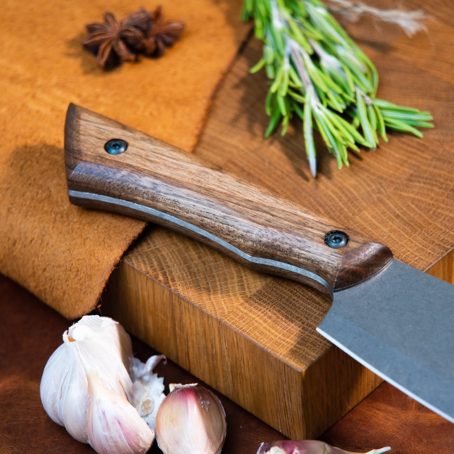 "Clover" Handmade Kitchen Chef Knife