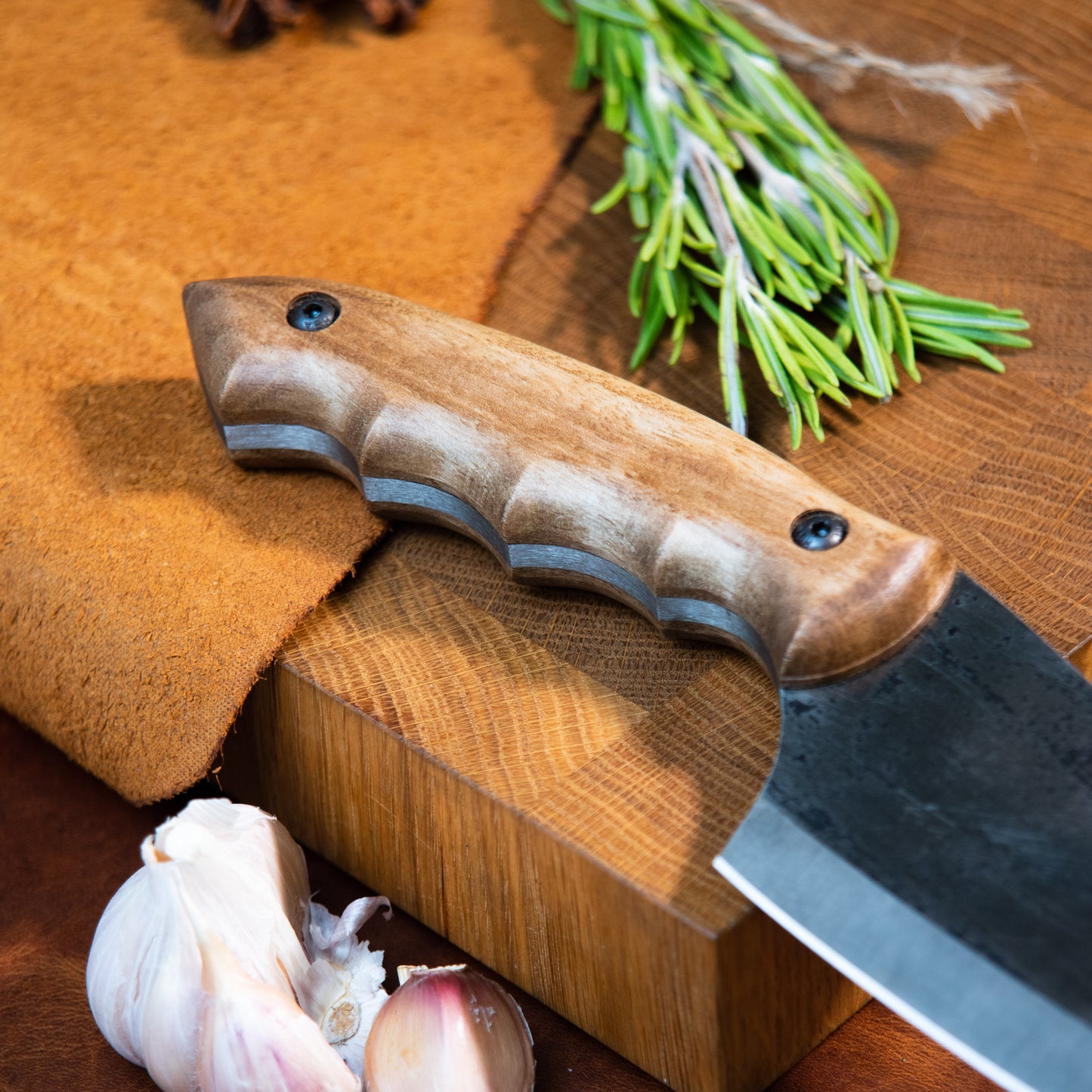 "Crescent" Handmade Cleaver Knife
