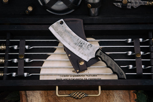 Handmade BBQ Skewer Set in Wooden Storage Case