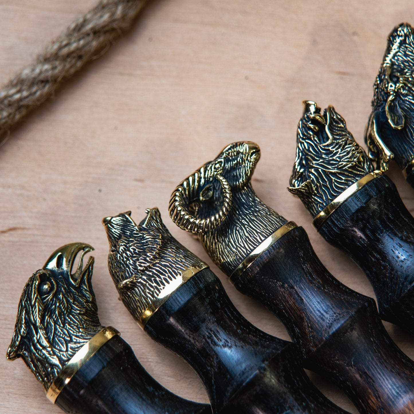 Handcrafted BBQ Skewer Set in Leather Storage Case