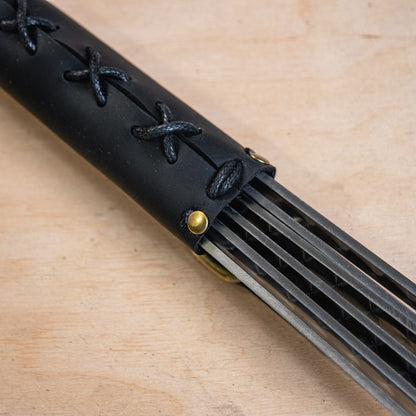 Handcrafted BBQ Skewer Set in Leather Storage Case