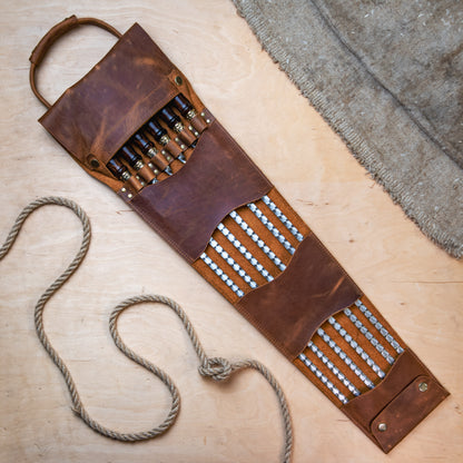 BBQ Skewer Set with Oak Handles & Bronze Accents