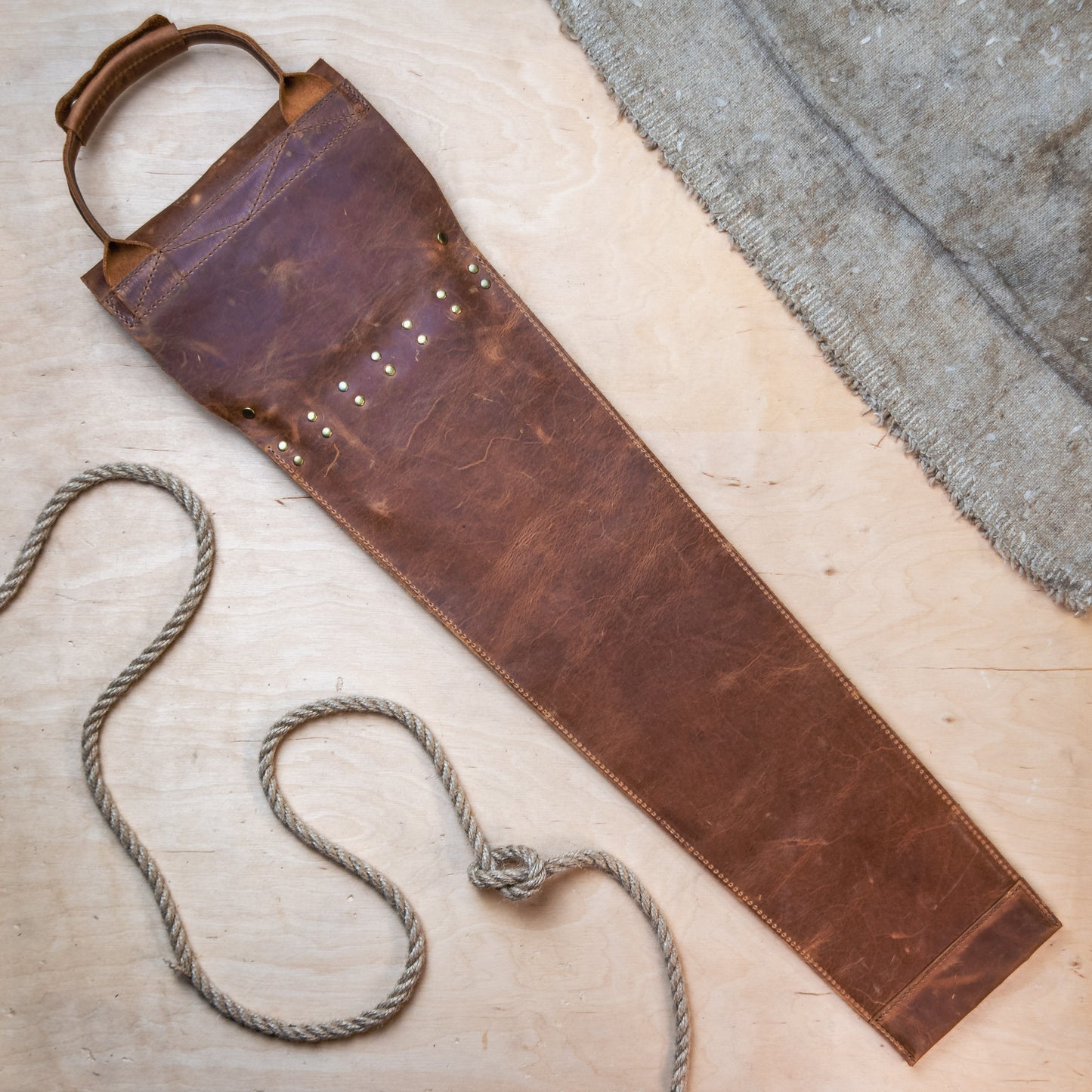 BBQ Skewer Set with Oak Handles & Bronze Accents