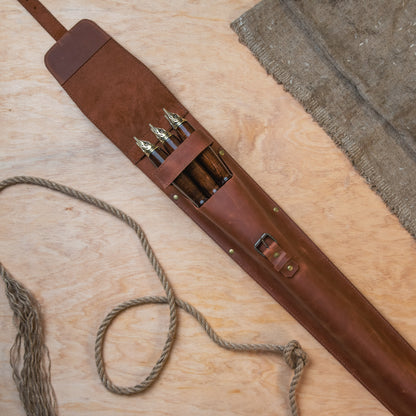 Premium BBQ Skewer Set with Leather Storage Case