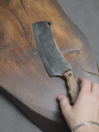 Gift Box 03 BBQ Kitchen Cleaver in Premium Wooden Gift Box
